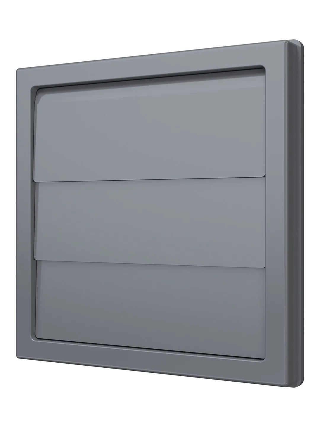 Выход стенной КФ фланец 55х110 жалюзи 150х150 ASA Gray ERA