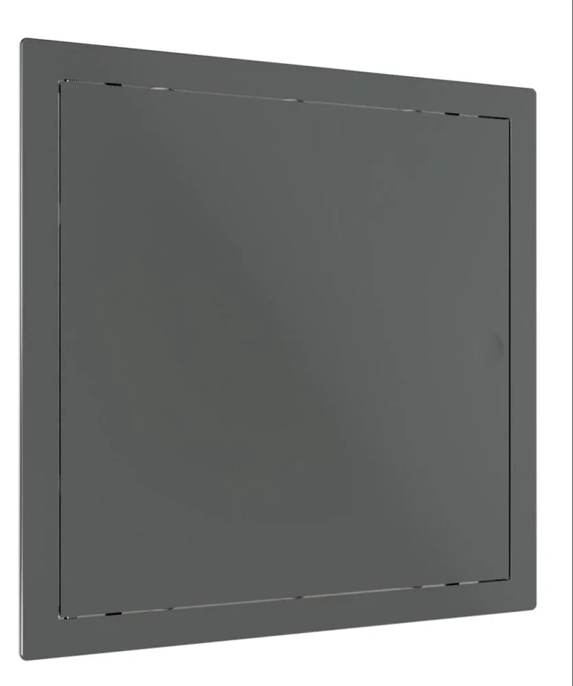 Люк ревизионный LN фланец 200x200 нажимной 224х224 пластик Gray EVECS
