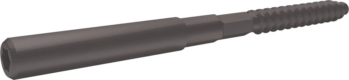 Шуруп-шпилька 8х160 Grand Line RAL 8019 серо-коричневый