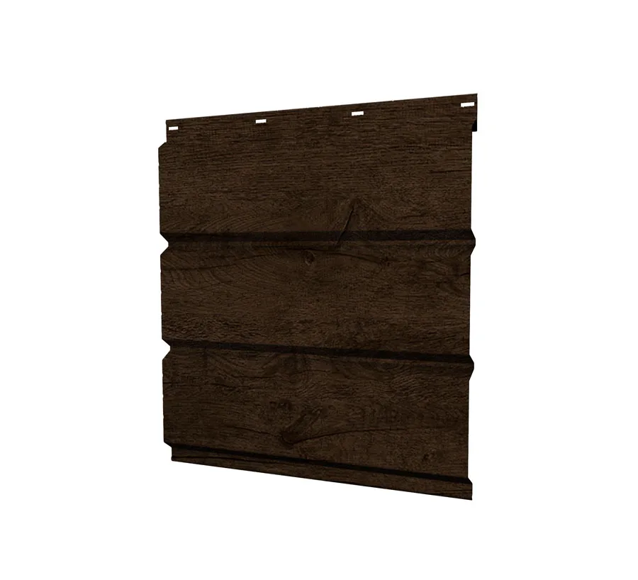 Софит металлический полная перфорация 0,45 Print Elite с пленкой Antique Wood TwinColor