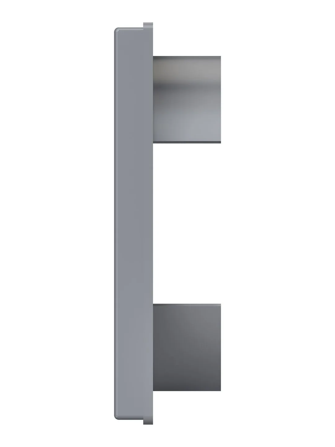 Выход стенной КФ фланец D125 жалюзи 150x150 ASA Gray ERA