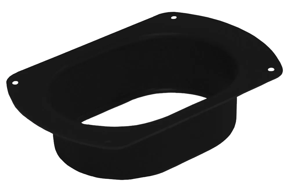 Воронка врезная Vortex в1 матовый 127мм RAL 9005 черный