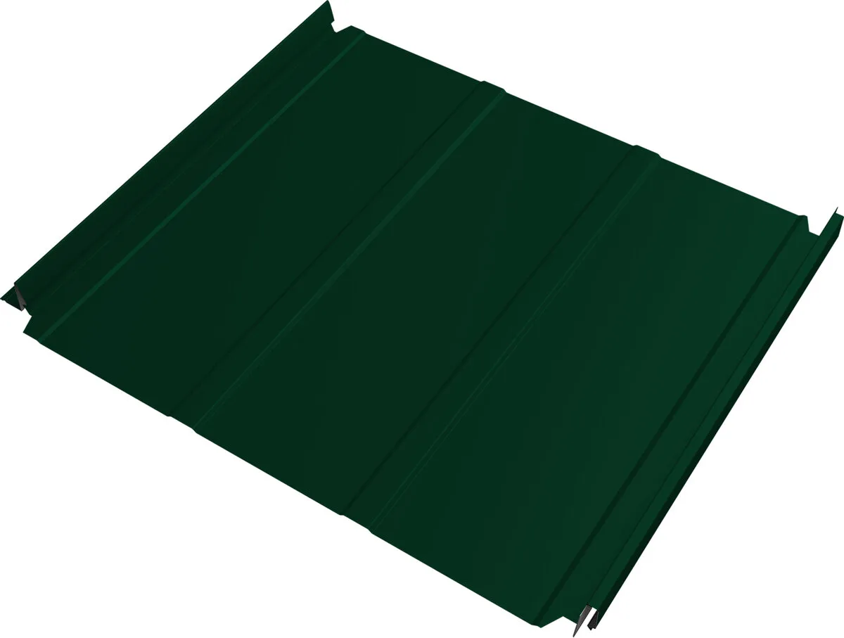 Кликфальц Double Pro Лайн Grand Line 0,45 Drap с пленкой на замках RAL 6005 зеленый мох