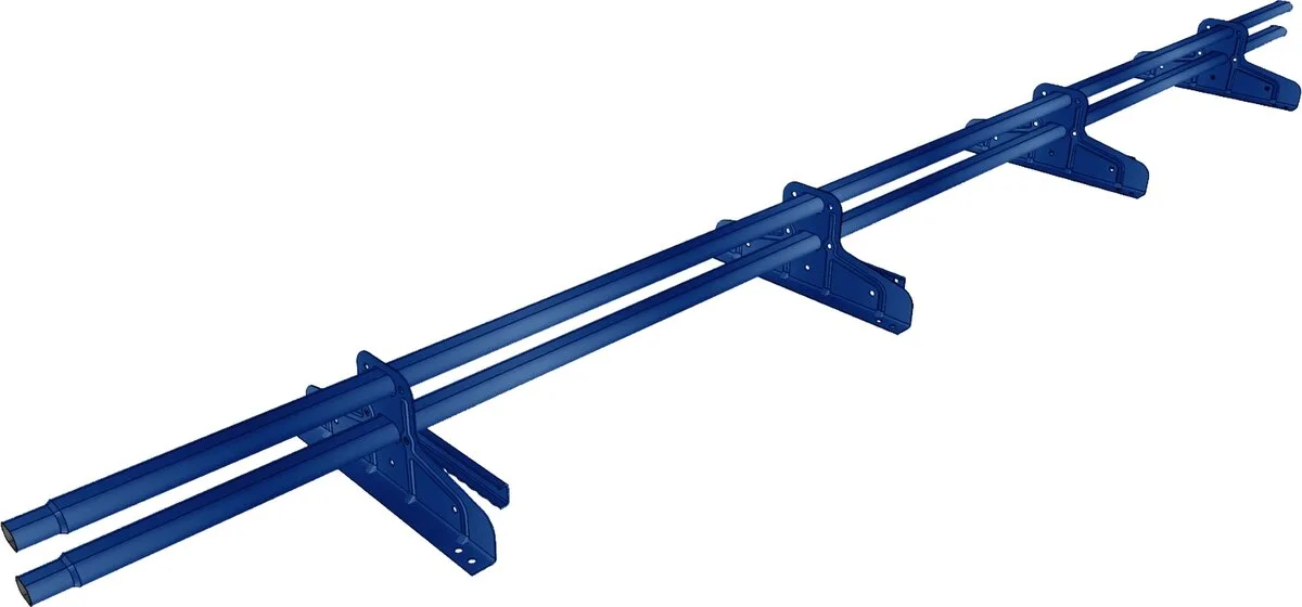 Снегозадержатель трубчатый для фальца Премиум d 45х25 RAL 5005 (3м) оцинкованный