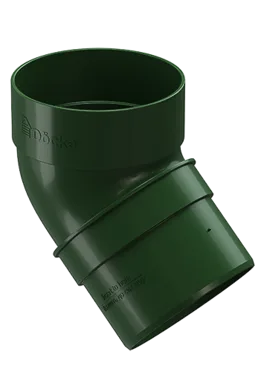 Колено водосточное 45˚ Стандарт (Standard) Зелёный, (RAL 6005) Döcke