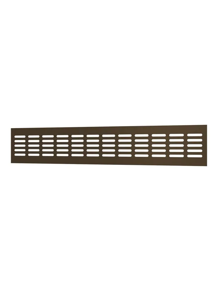 Решетка вентиляционная DP AL сетка переточная 480х80 алюминий Dark bronze ERA