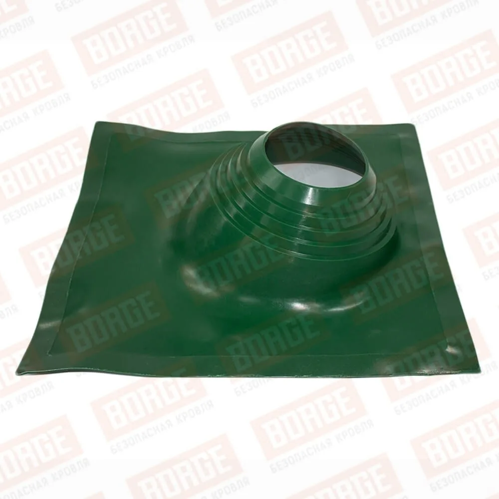 Проходка кровельная угловая №2 BORGE (d=200-300, 525х525mm, силикон