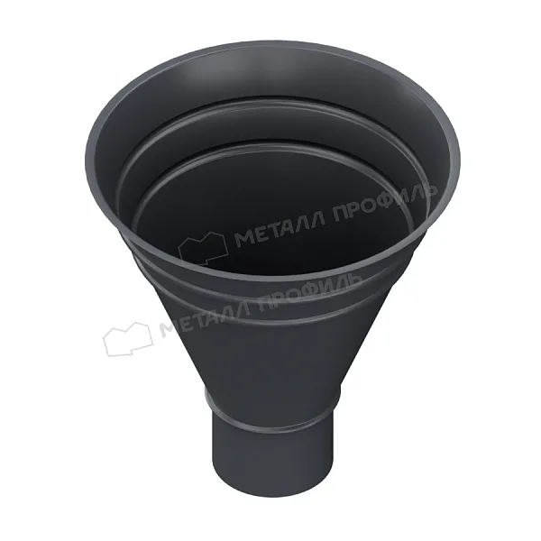 Воронка водосборная МЕТАЛЛ ПРОФИЛЬ Foramina PUR D100/300 Ral 7024
