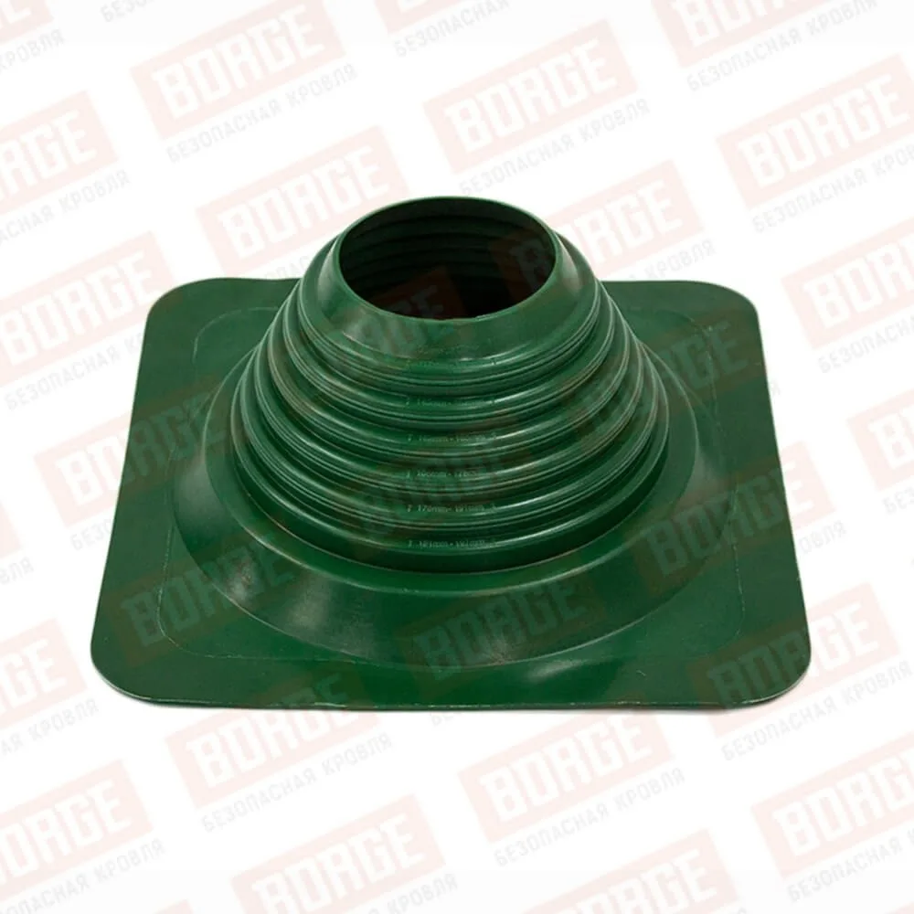 Проходка кровельная прямая №4 BORGE (d=95-210, 275х275mm, силикон