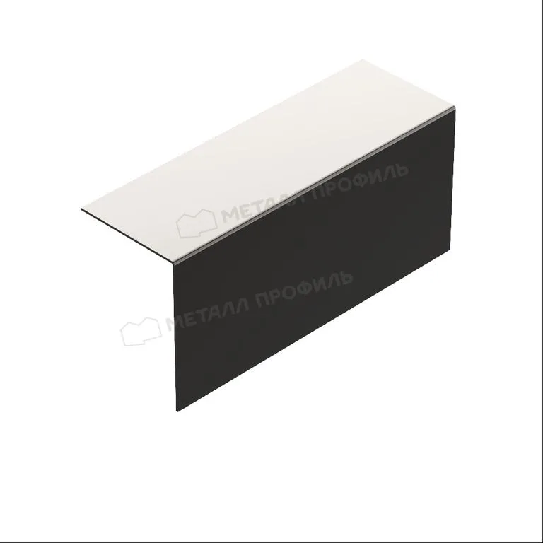 Крепежный профиль Г–образный широкий 60х81х3000 ПО RAL 9005 (ОЦ-01-БЦ-1.2)