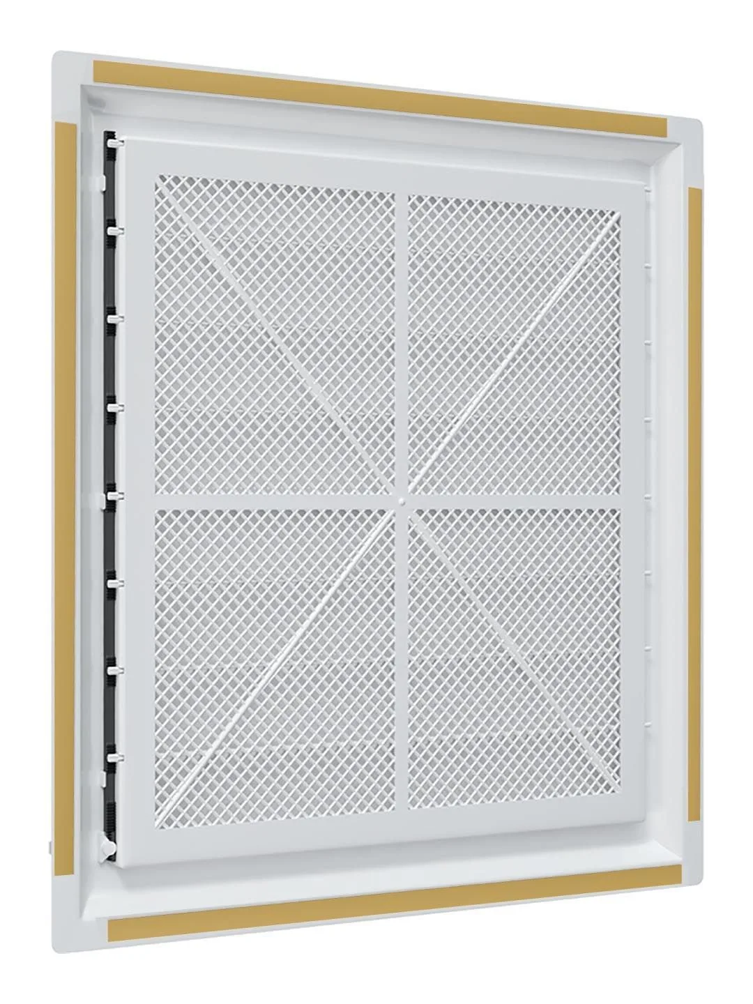Решетка вентиляционная AIRVENT регулируемая жалюзи 402х442 пластик ERA