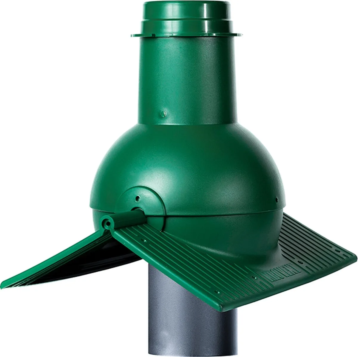 Выход канализации коньковый Krovent Пайп Кон (Pipe-Cone) зеленый