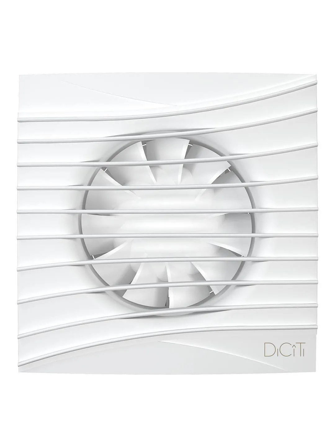 Вентилятор накладной SILENT D100 обратный клапан Matt white DICITI