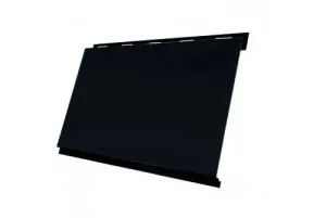 Сайдинг "Вертикаль" 0,2 м classic 0,45 м Drap с пленкой RAL 9005 черный