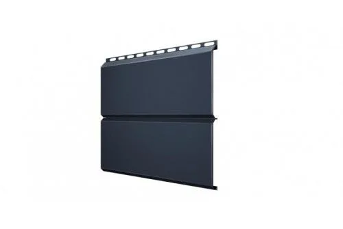 Сайдинг металлический ЭкоБрус 3D 0,345 Grand Line 0,45 Drap ST RAL 7024 мок