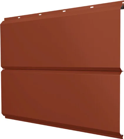 ЭкоБрус новый Grand Line 0,45 ПЭ с пленкой RAL 8004 терракота