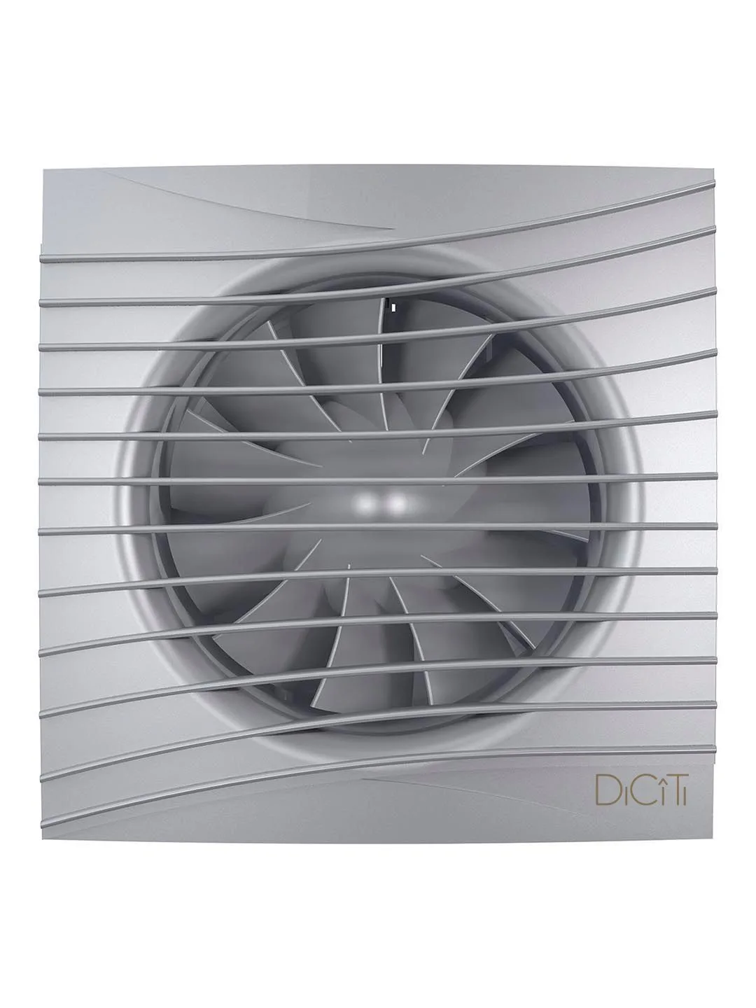 Вентилятор накладной SILENT D125 обратный клапан Gray metal DICITI
