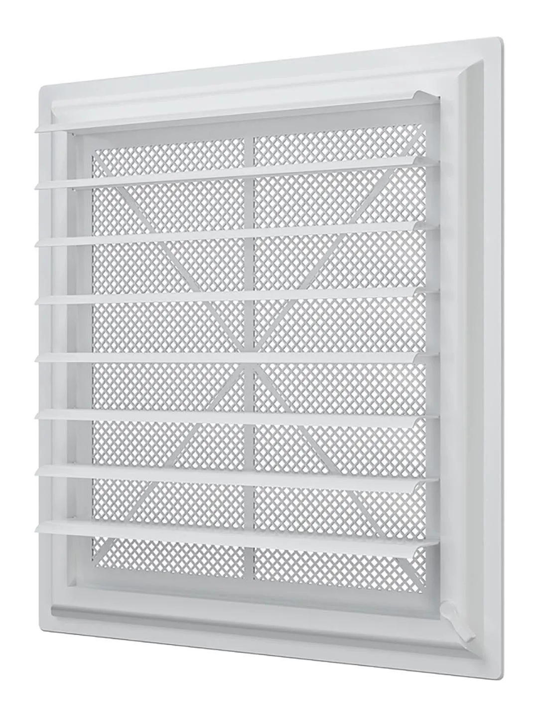 Решетка вентиляционная AIRVENT регулируемая жалюзи 402х442 пластик ERA