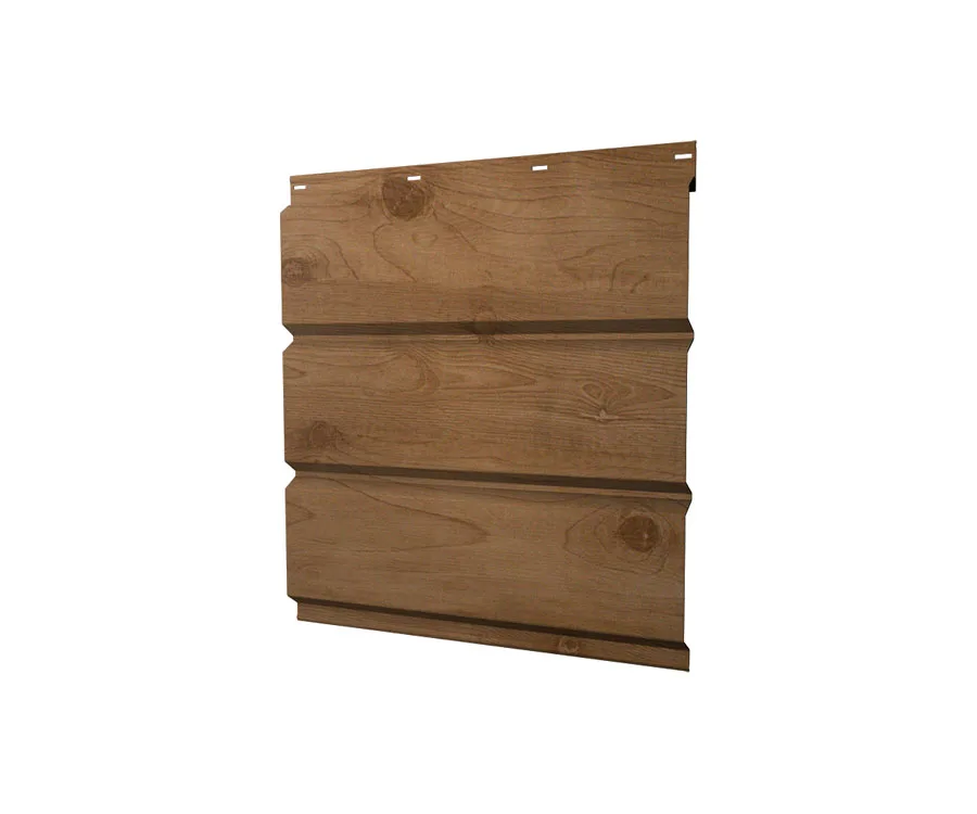 Софит металлический без перфорации 0,45 Print Premium с пленкой Pine Wood Fresh