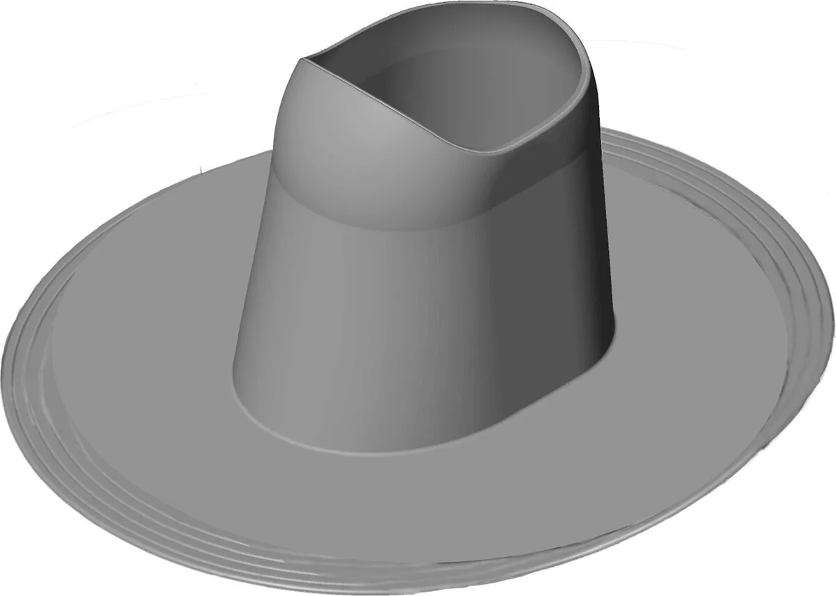 Ворот Vilpe PVC-Collar серый