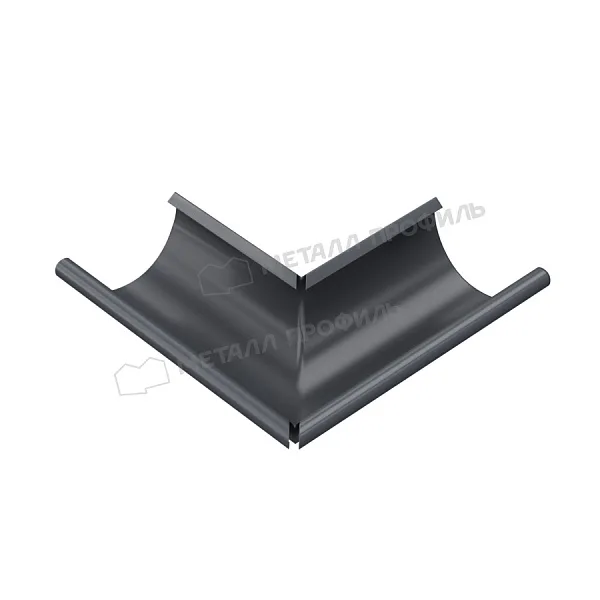 Угол желоба наружный МЕТАЛЛ ПРОФИЛЬ Foramina PUR D125 Ral 7024