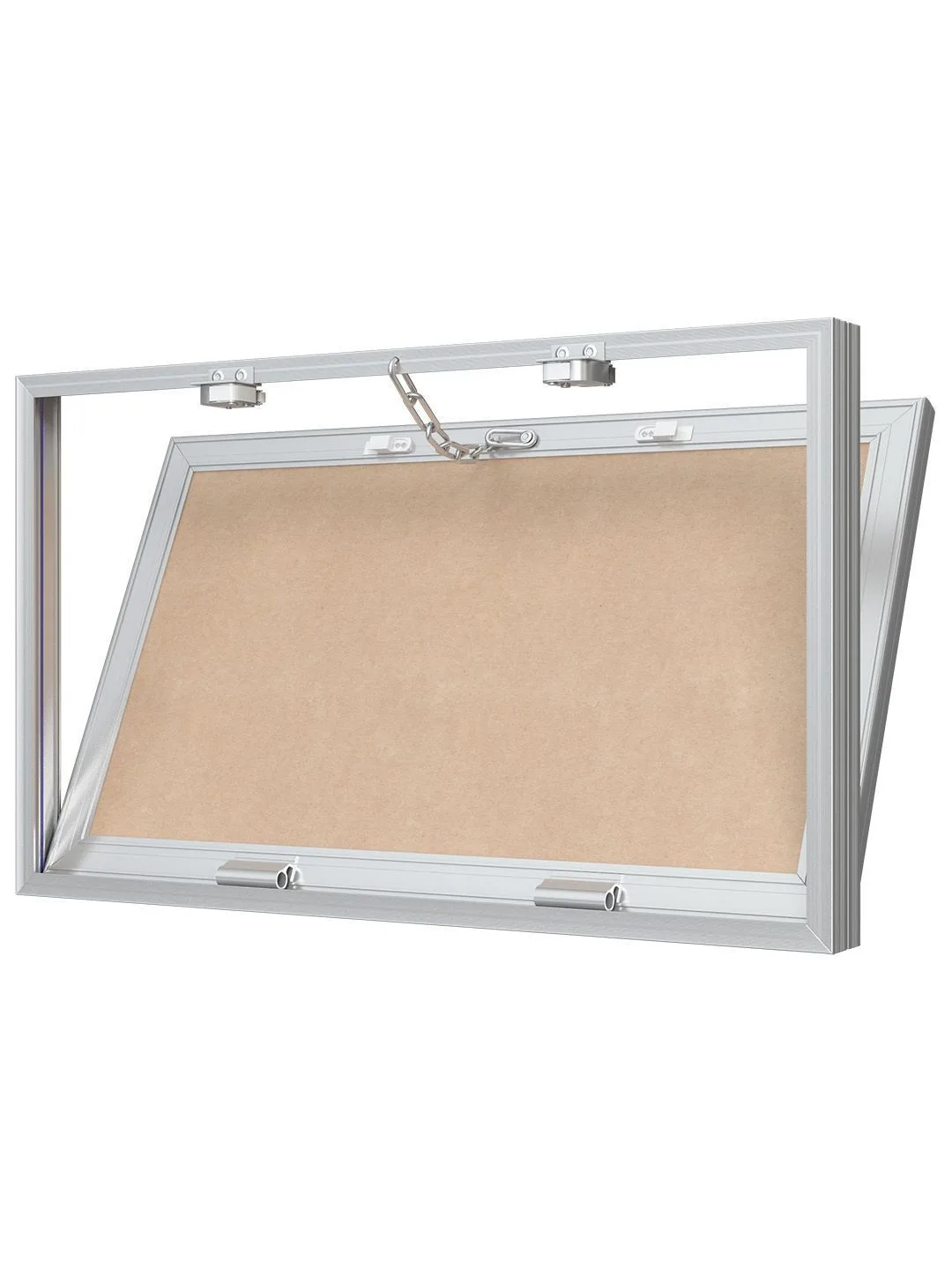 Люк ревизионный D Ceramo Base 500x300 скрытый монтаж съемный алюминий EVECS