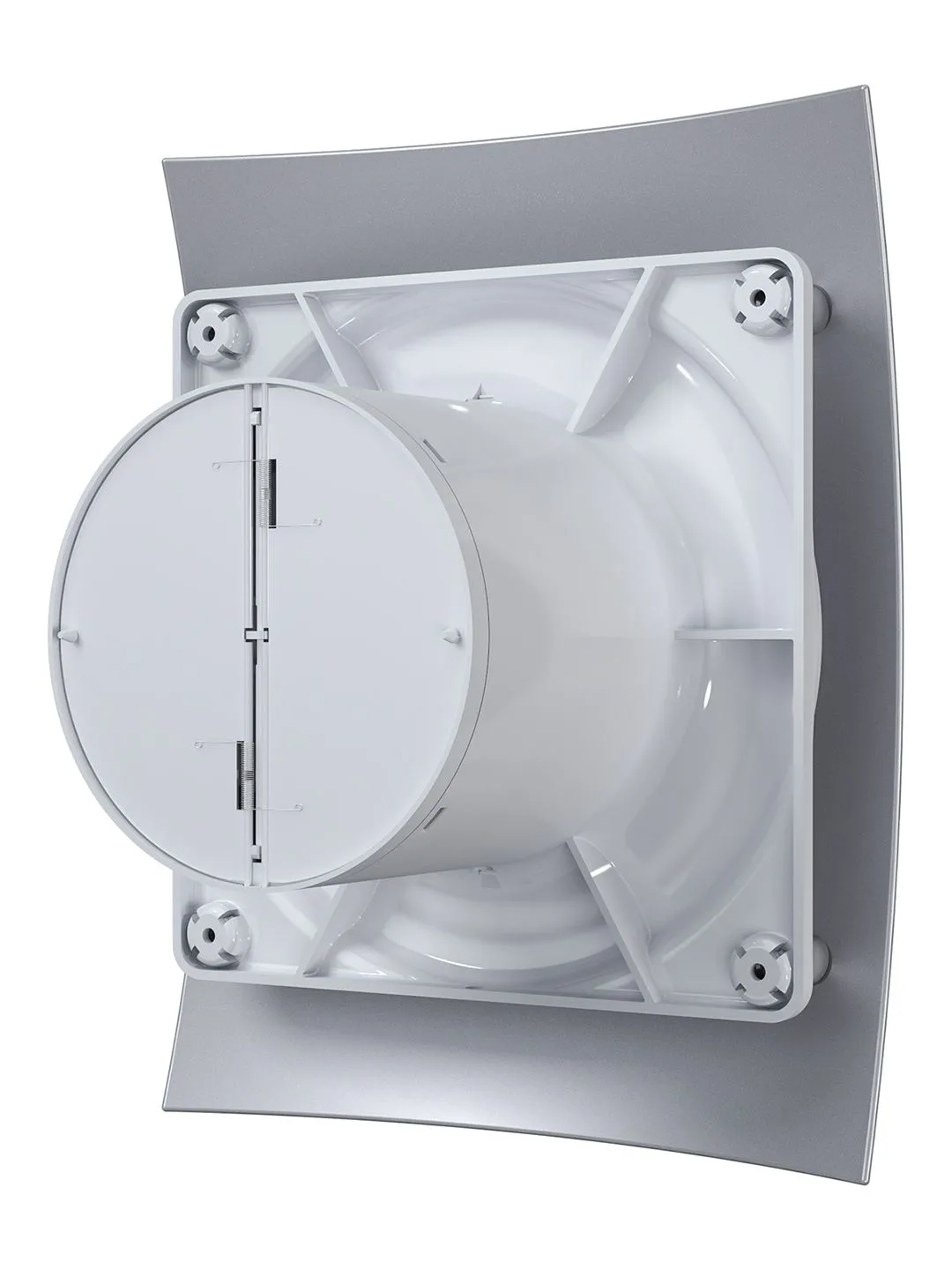 Вентилятор накладной BREEZE D100 обратный клапан Gray metal DICITI