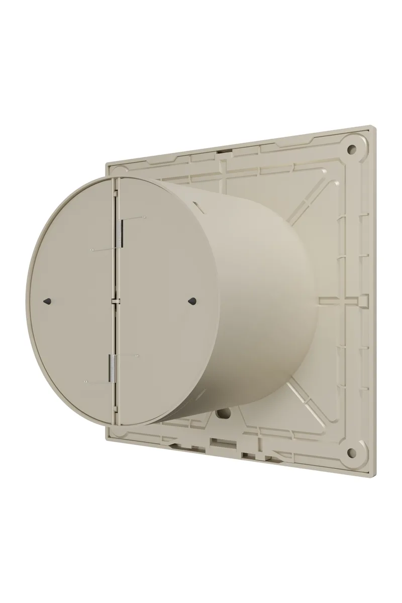 Вентилятор накладной SLIM D100 обратный клапан Ivory DICITI