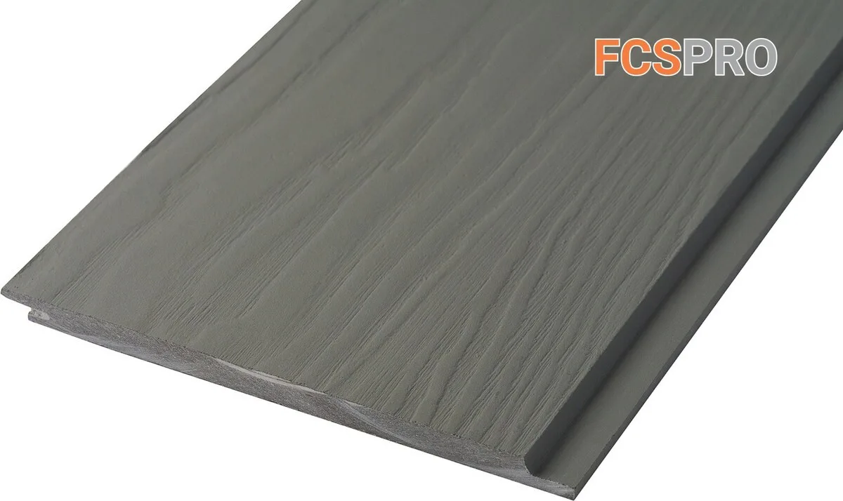 Фиброцементный сайдинг 190х10мм FCSPRO Вуд Клик F59 дождливый лес (3м)