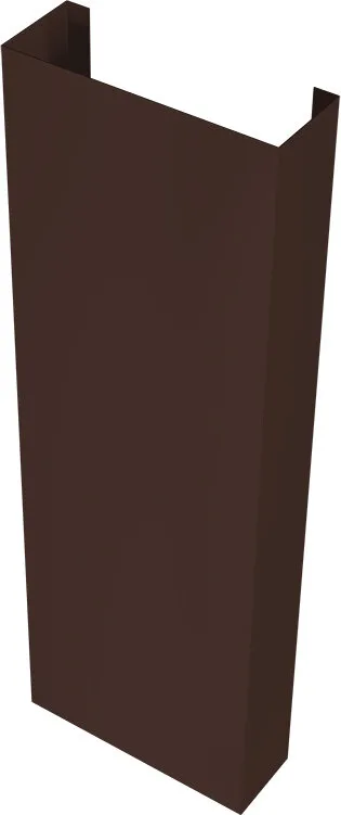 Полустолб для С20 0,45 Drap TwinColor RAL 8017 шоколад (2,0м)