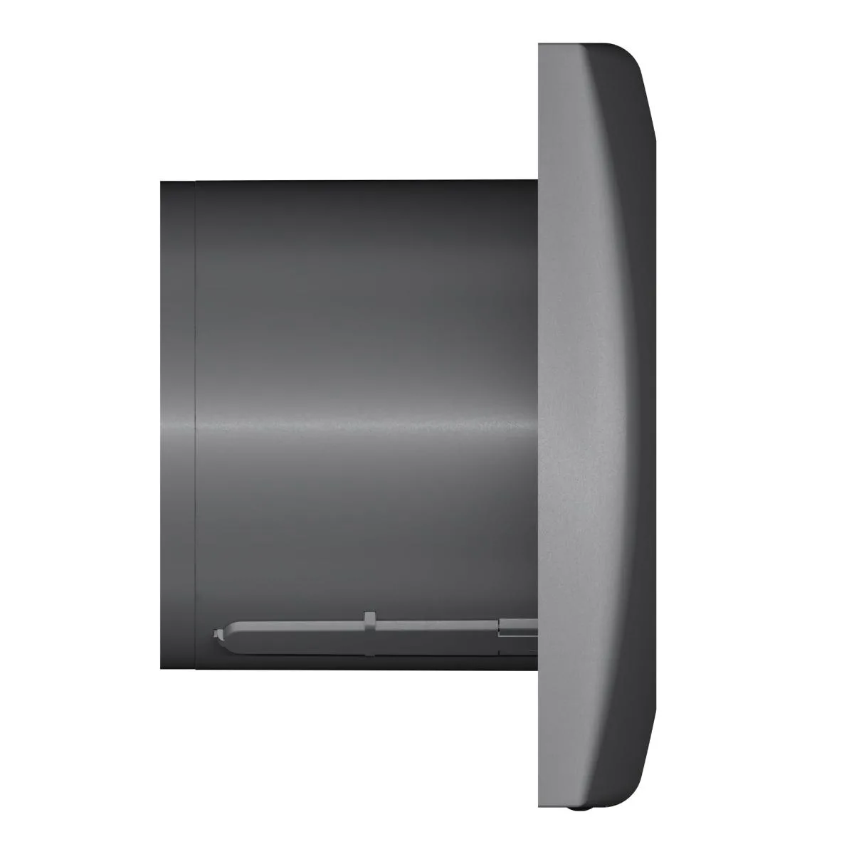 Вентилятор накладной AURA D100 обратный клапан Dark gray metal DICITI