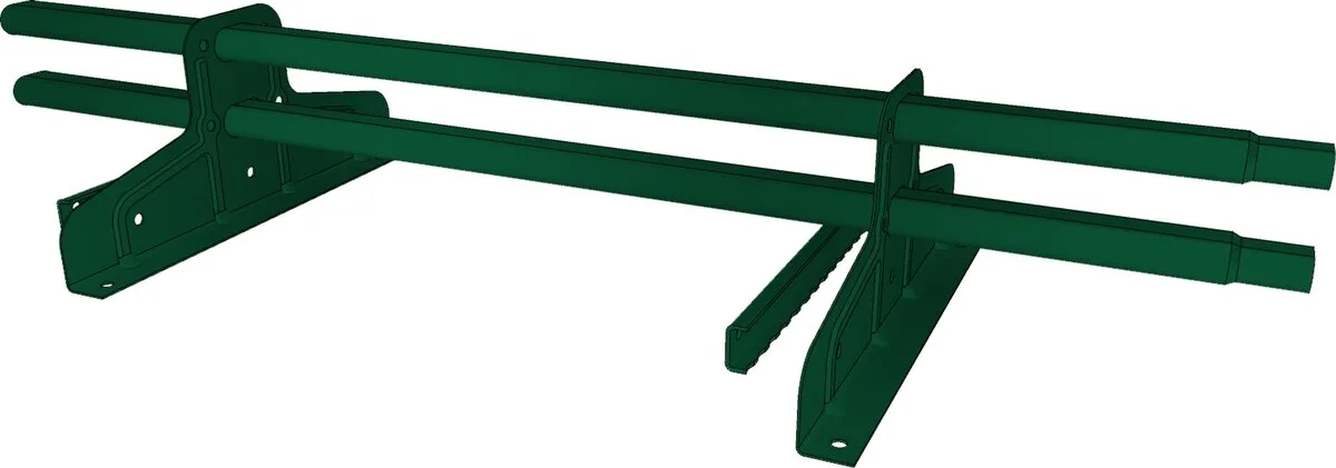 Снегозадержатель трубчатый для фальца Премиум d 45х25 RAL 6005 (1м) оцинкованный
