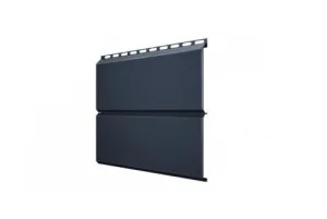 Сайдинг металлический ЭкоБрус 3D 0,345 Grand Line 0,45 Drap ST RAL 7024 мок