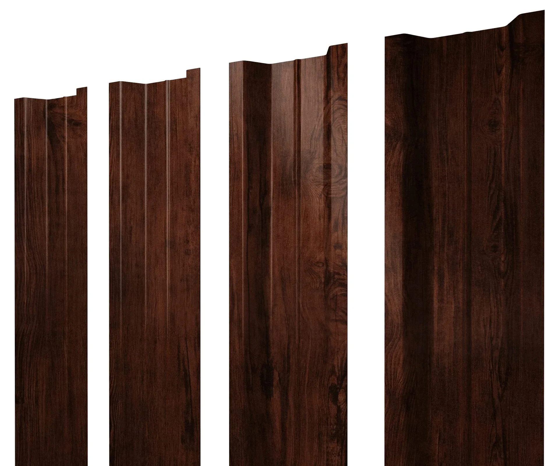 Штакетник П-образный В с прямым резом 0,45 Print Elite Cherry Wood TwinColor