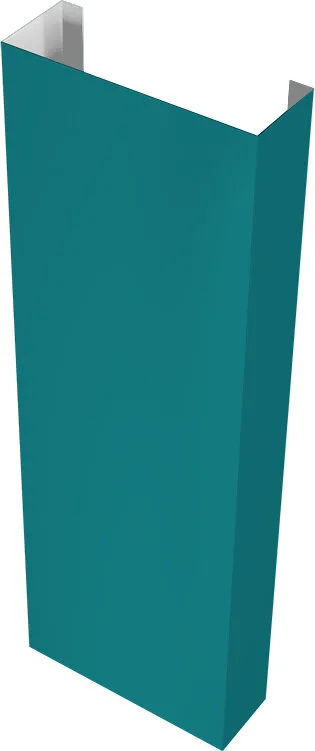 Полустолб для С20 0,45 ПЭ RAL 5021 водная синь (1,5м)