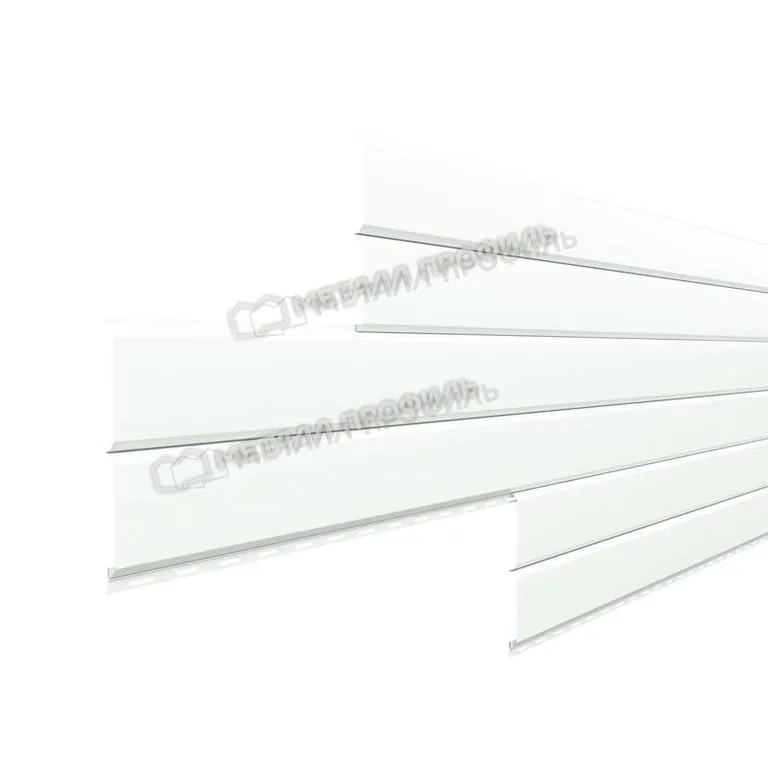 Сайдинг L-брус-15х240 ПО RAL 1013, NormanMP ПЭ-01-9003-0.5