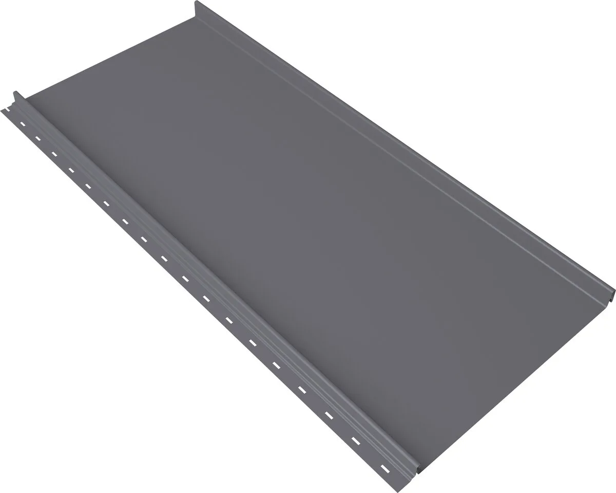 Кликфальц Мини Grand Line 0,45 Drap с пленкой на замках RAL 7004 сигнальный серый
