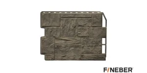 Фасадная панель FineBer Дачный Туф, Дымчатый