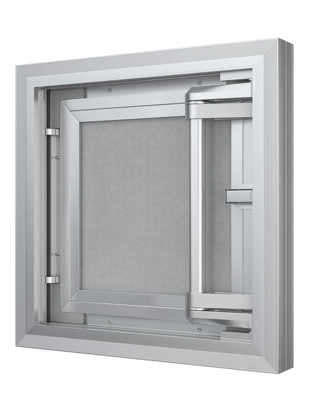 Люк ревизионный D Ceramo Comfort 600х600 скрытый монтаж усиленная петля алюминий EVECS