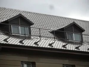 Ограждение кровельное BORGE H-120 см 3 м, для фальцевой кровли, коричневый