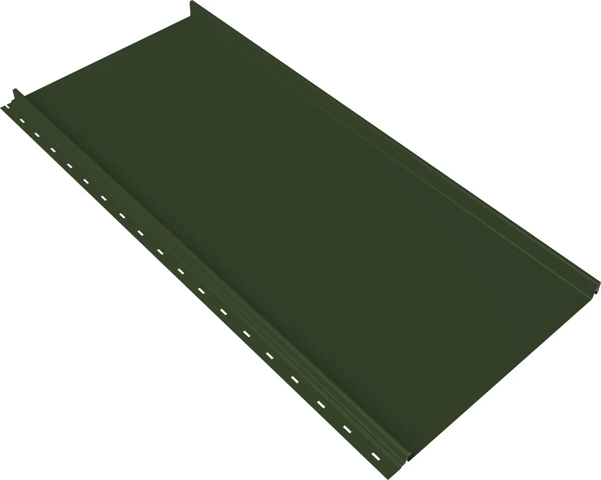 Кликфальц Мини Grand Line 0,5 Сатин матовый ТХ с пленкой на замках RAL 6020 хромовая зелень