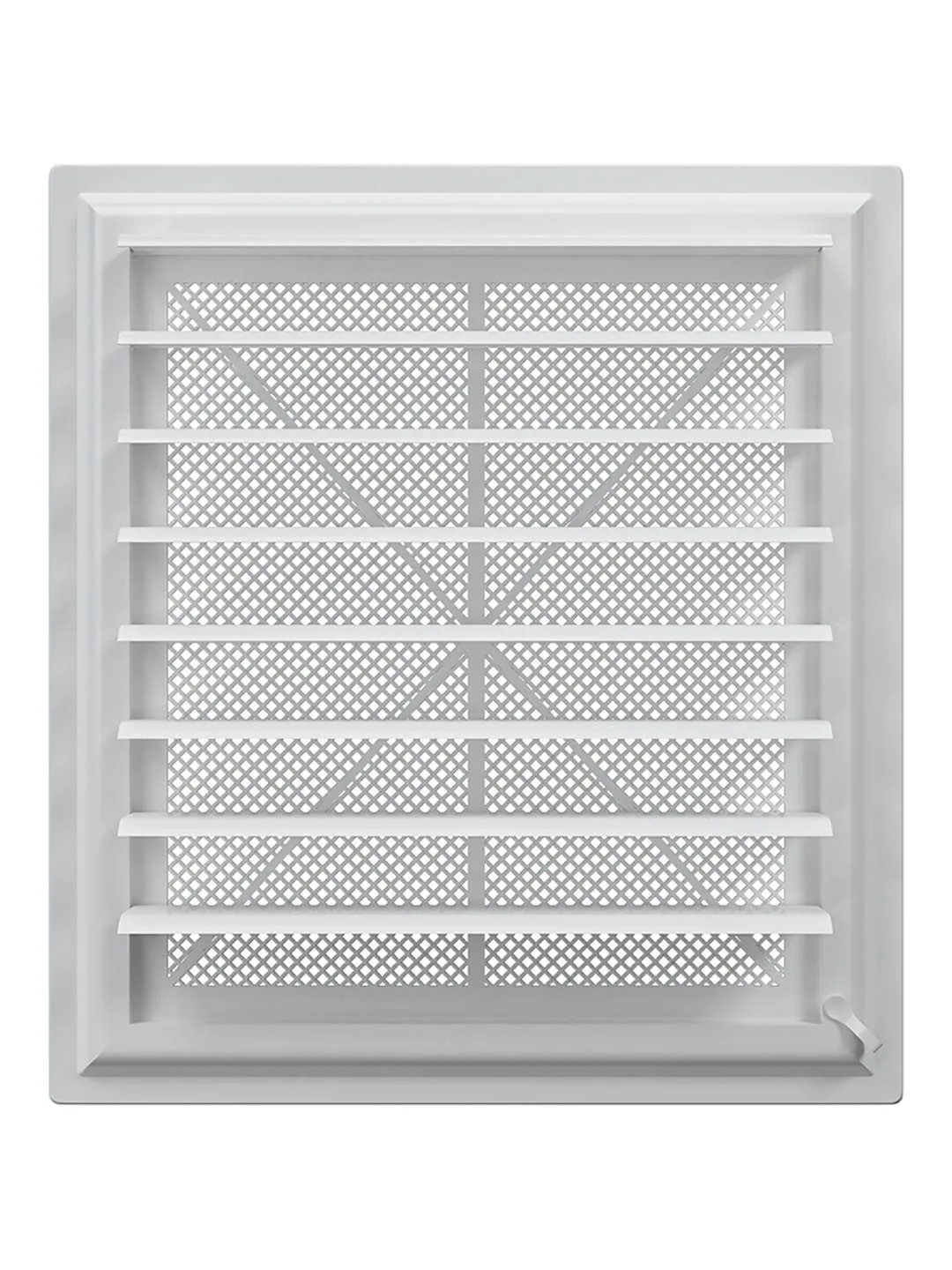 Решетка вентиляционная AIRVENT регулируемая жалюзи 402х442 пластик ERA