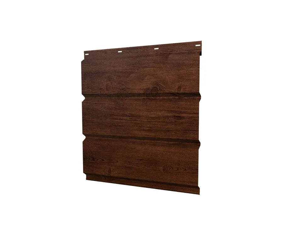 Софит металлический без перфорации 0,45 Print Elite с пленкой Cherry Wood TwinColor