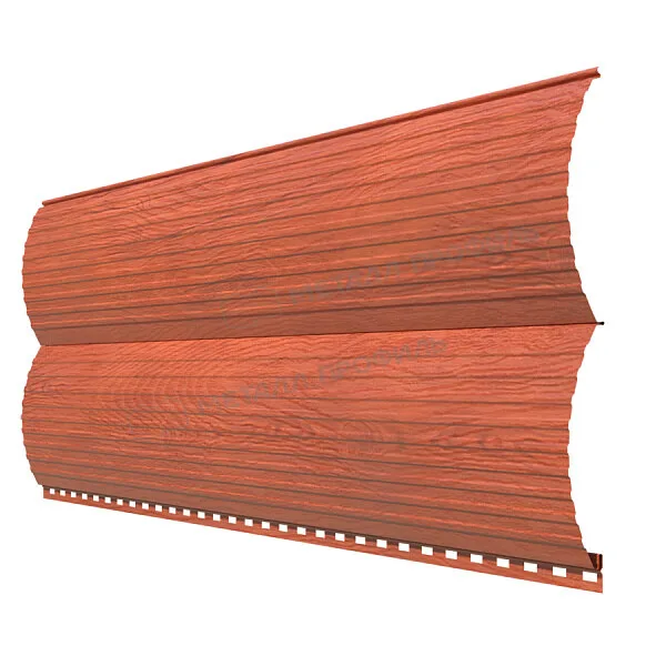 Сайдинг МЕТАЛЛ ПРОФИЛЬ Woodstock-Т-28х330 (ECOSTEEL_T-12-Дуб-0.45)