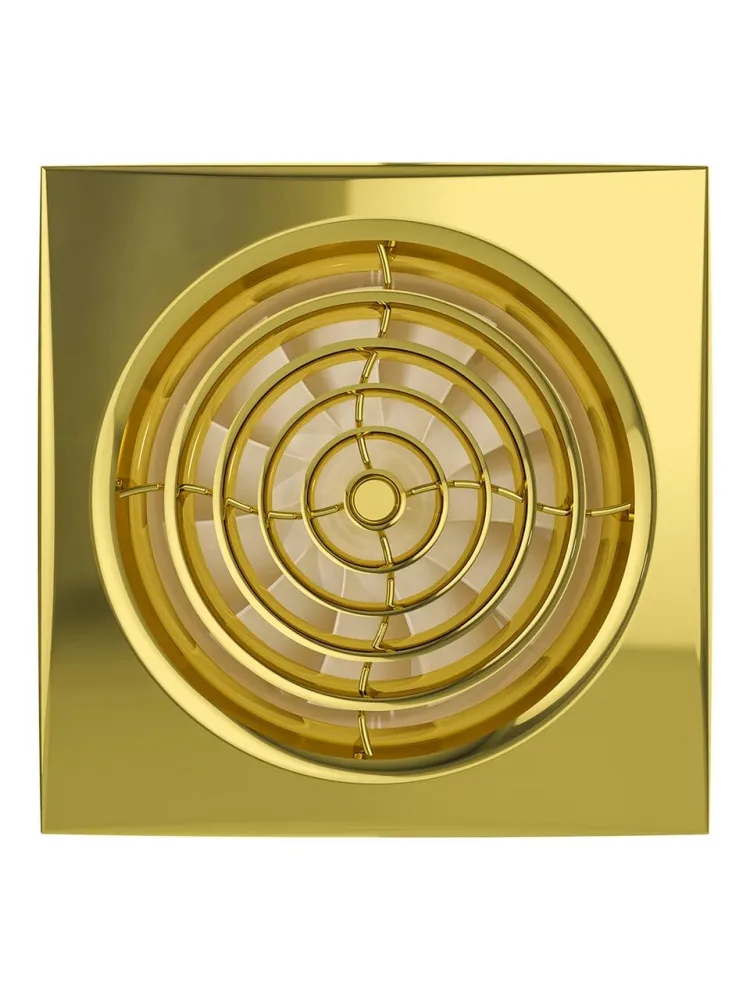 Вентилятор накладной AURA D125 обратный клапан Gold DICITI