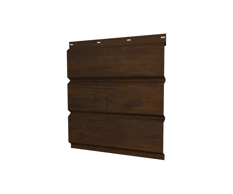 Софит металлический без перфорации 0,45 Print Elite с пленкой Chestnut Wood