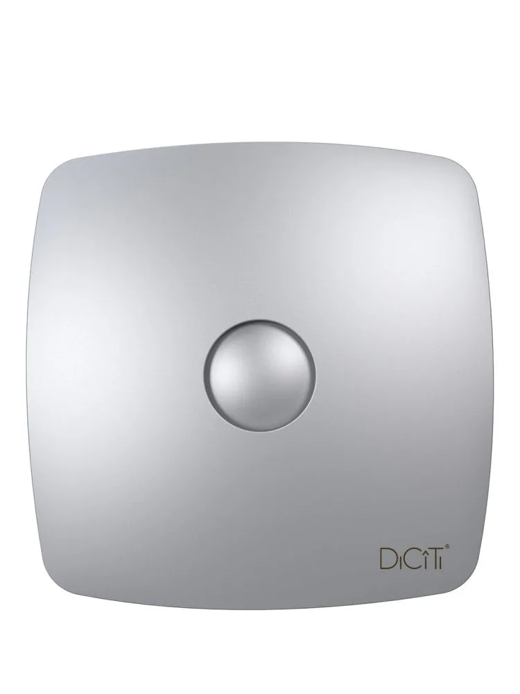 Вентилятор накладной RIO D100 обратный клапан Gray metal DICITI