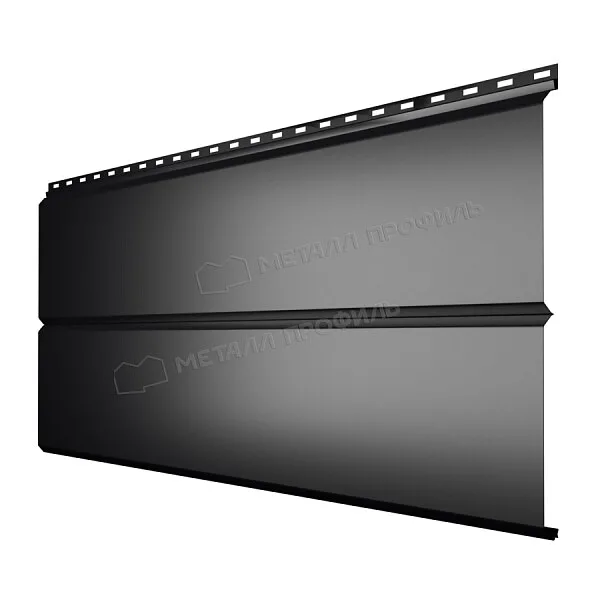 Сайдинг МЕТАЛЛ ПРОФИЛЬ Lбрус-XL-14х335 (ПЭ-01-9005-0.45)