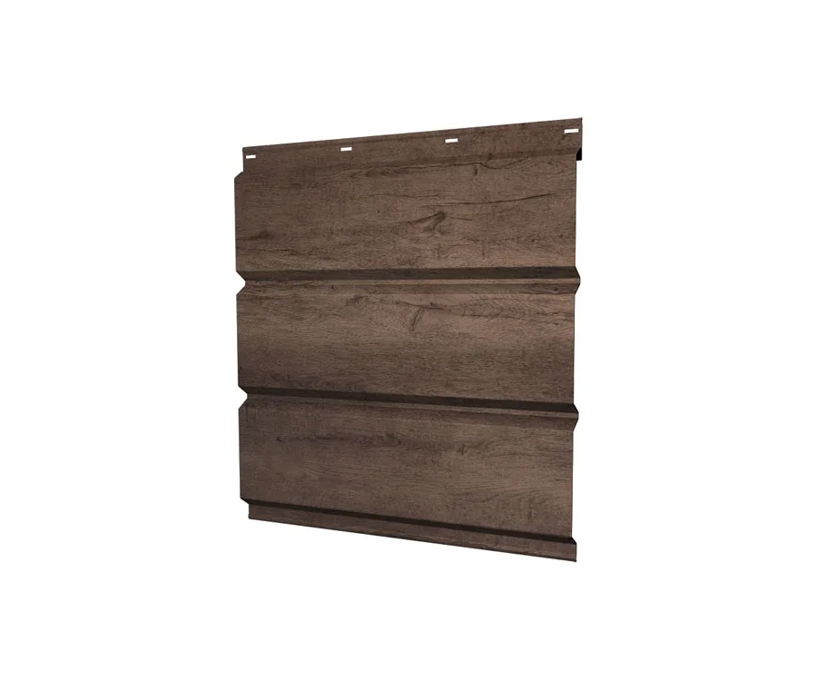 Софит металлический без перфорации 0,45 Print Premium с пленкой Almond Wood Fresh