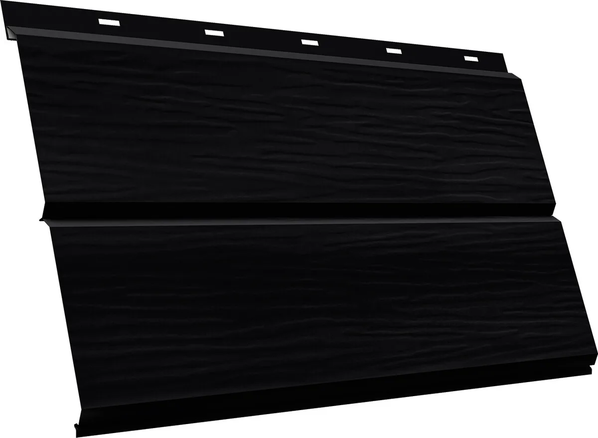 ЭкоБрус новый 3D Grand Line 0,45 Drap ТХ с пленкой RAL 9005 черный